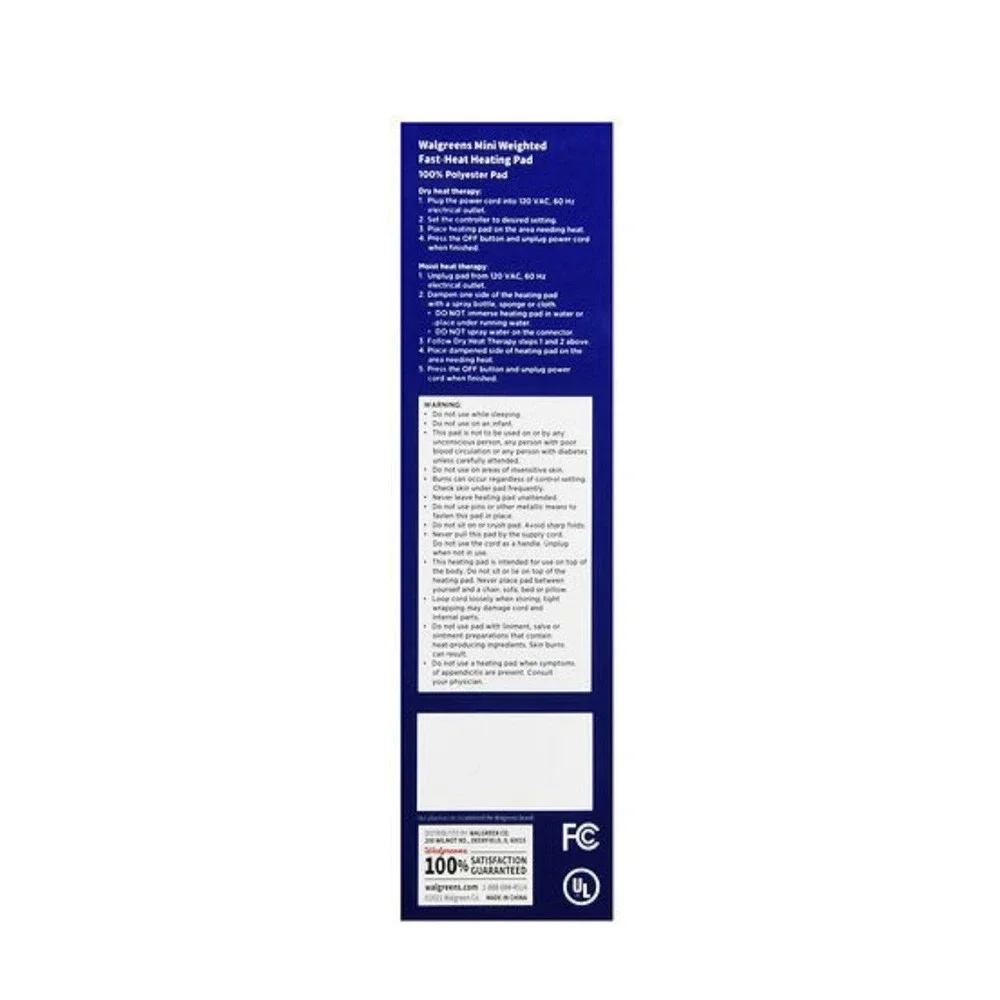 Walgreens Weighted Fast Heat Pad 6